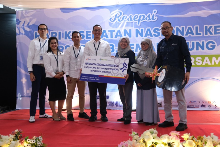 Peringati HKN, Bank Jateng Cabang Temanggung Serahkan Sponsorship kepada RSUD