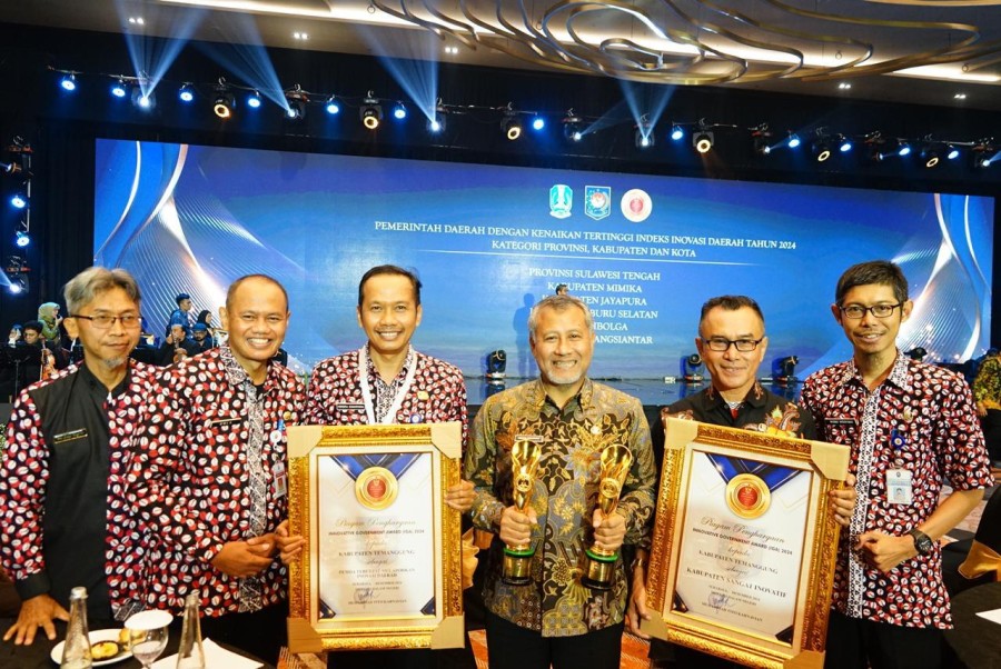 Pemkab Temanggung Raih IGA Award, Kategori Kabupaten Sangat Inovatif dan Pemda Pengirim Inovasi Daerah Tercepat