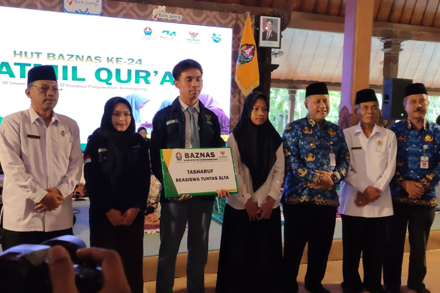 358 Siswa SLTA di Temanggung Peroleh Beasiswa dari Baznas