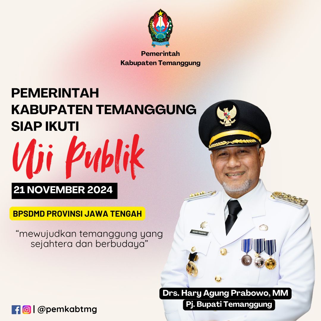 Pemkab Temanggung siap mengikuti Uji Publik Keterbukaan Informasi Publik,